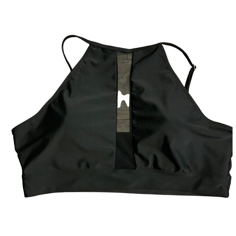 NEW SHEIN Plus Size High Neck Padded Sports Bra 3XL
